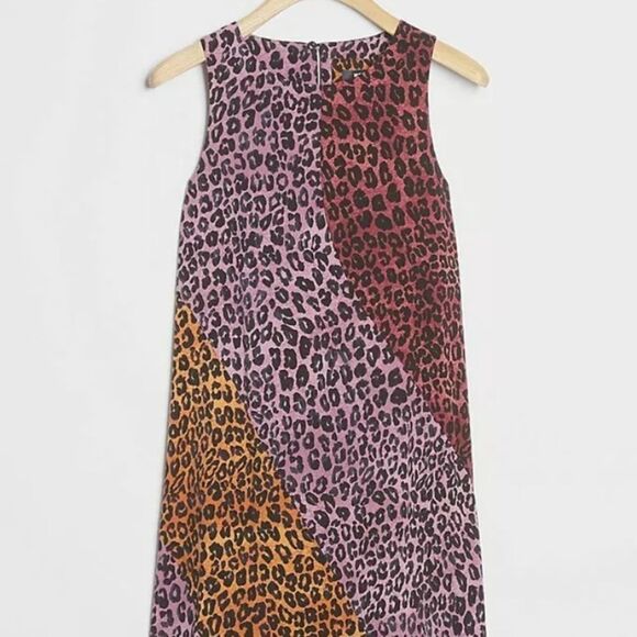 NWT Anthropologie Maeve Wynn Leopard Tunic Dress - Picture 3 of 4